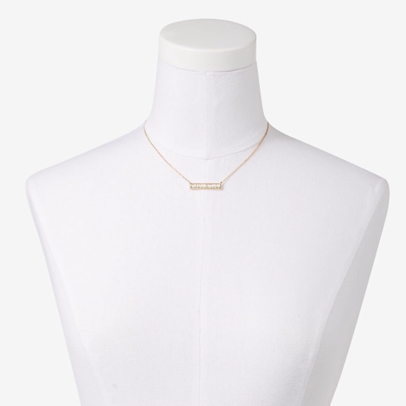 Express gold baguette delicate necklace - Picture 2 of 6